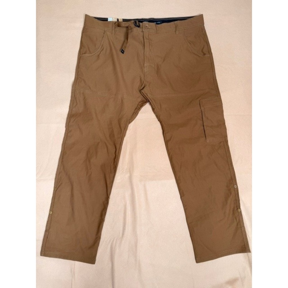 prAna Stretch Zion Slim Pant II Men's 42x30 NWT Sepia Brown Outdoor Pants